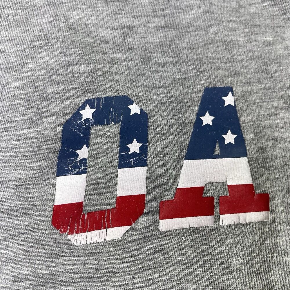 Oakley T-Shirt Men’s Medium Gray Crew Neck Short Sleeve Lightweight Patriotic - Picture 5 of 12